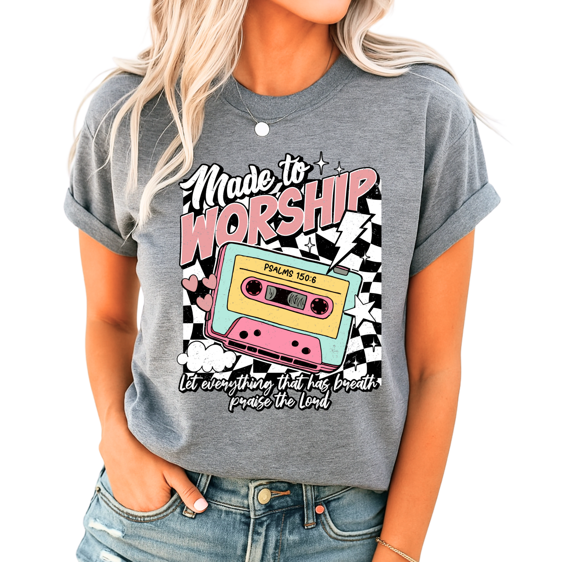 Sports gray vintage cassette tee