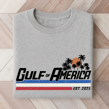 Summer 2025 patriotic shirt with tropical print