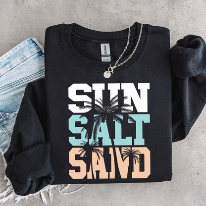 Girls Sun Salt Sand Shirt | Youth Beach Vacation Tee