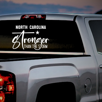 North Carolina - Stronger than the storm decal