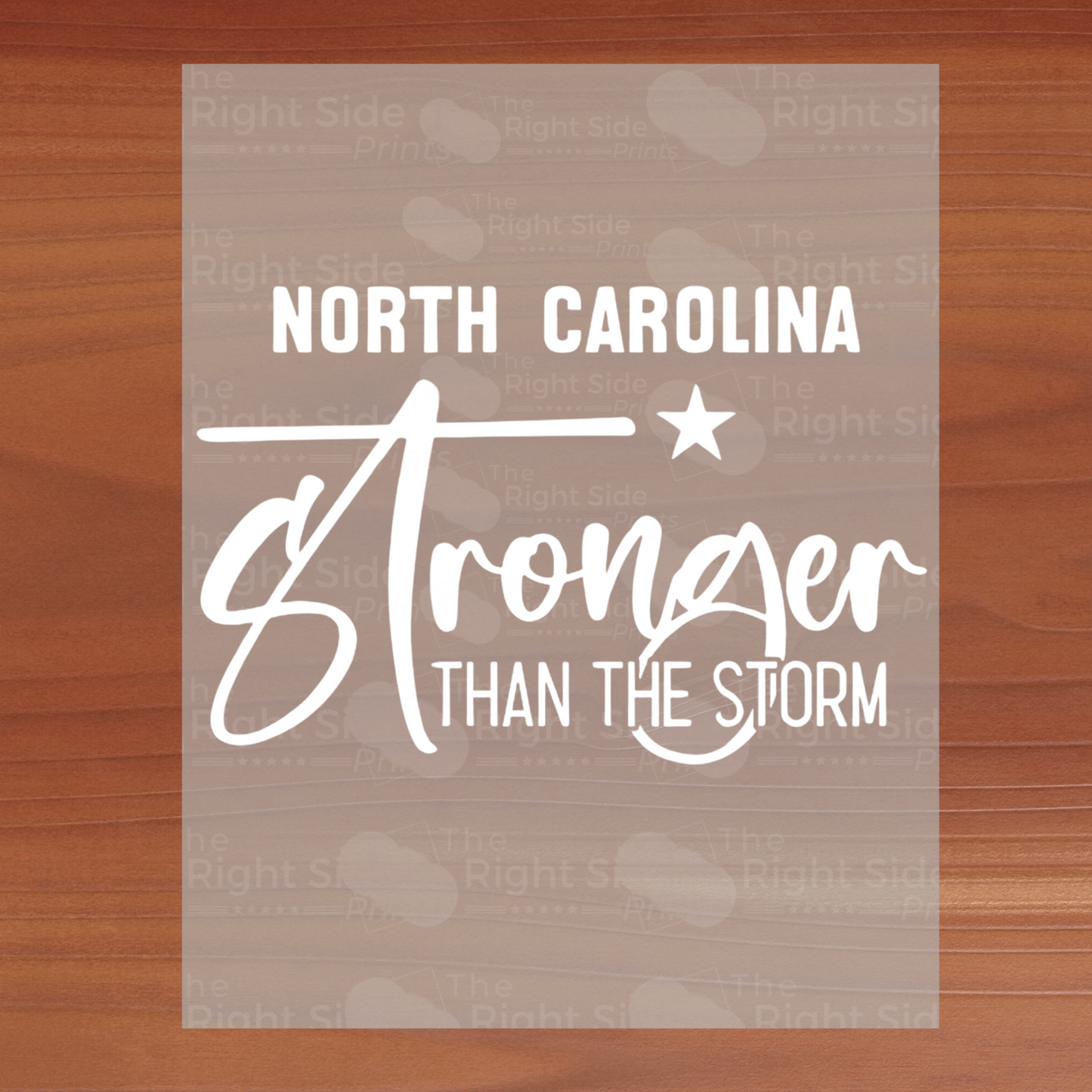North Carolina - Stronger than the storm decal