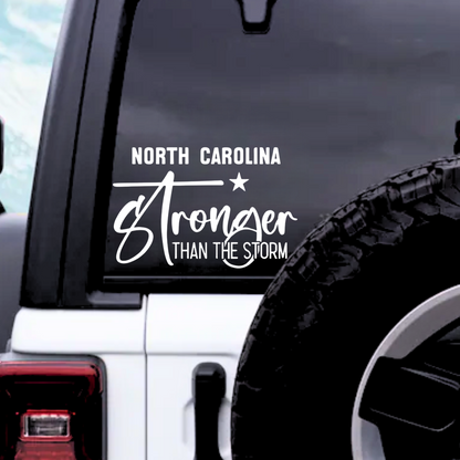 North Carolina - Stronger than the storm decal