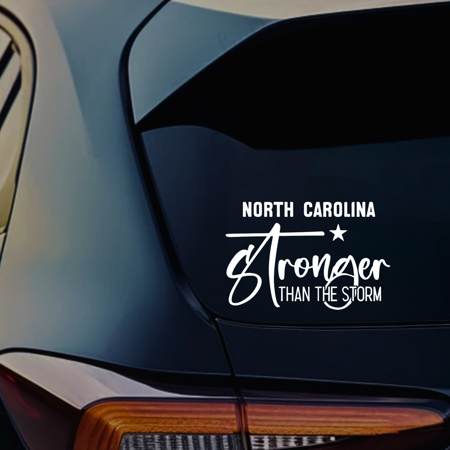 North Carolina - Stronger than the storm decal