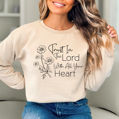 Sand Colored Christian crewneck sweatshirt for women