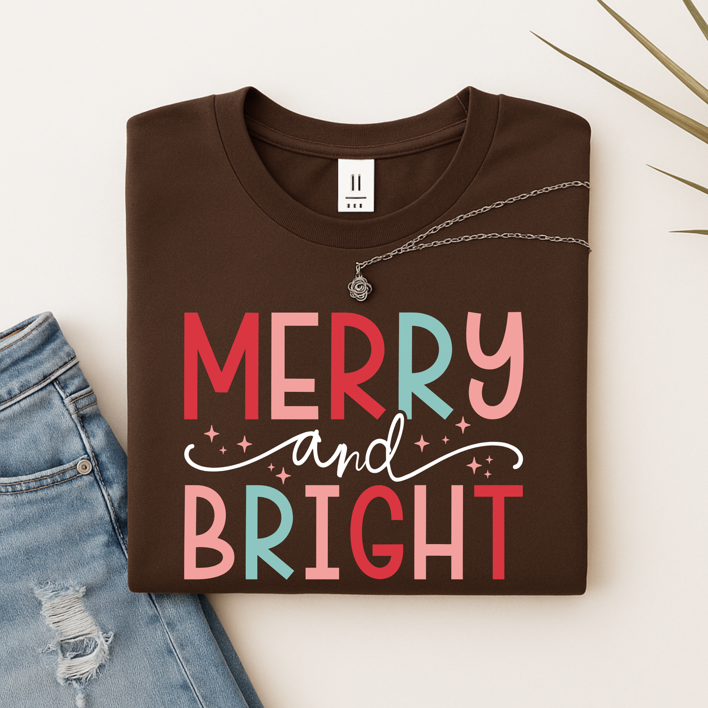 Merry & Bright Christmas Shirt, Sweatshirt or Hoodie