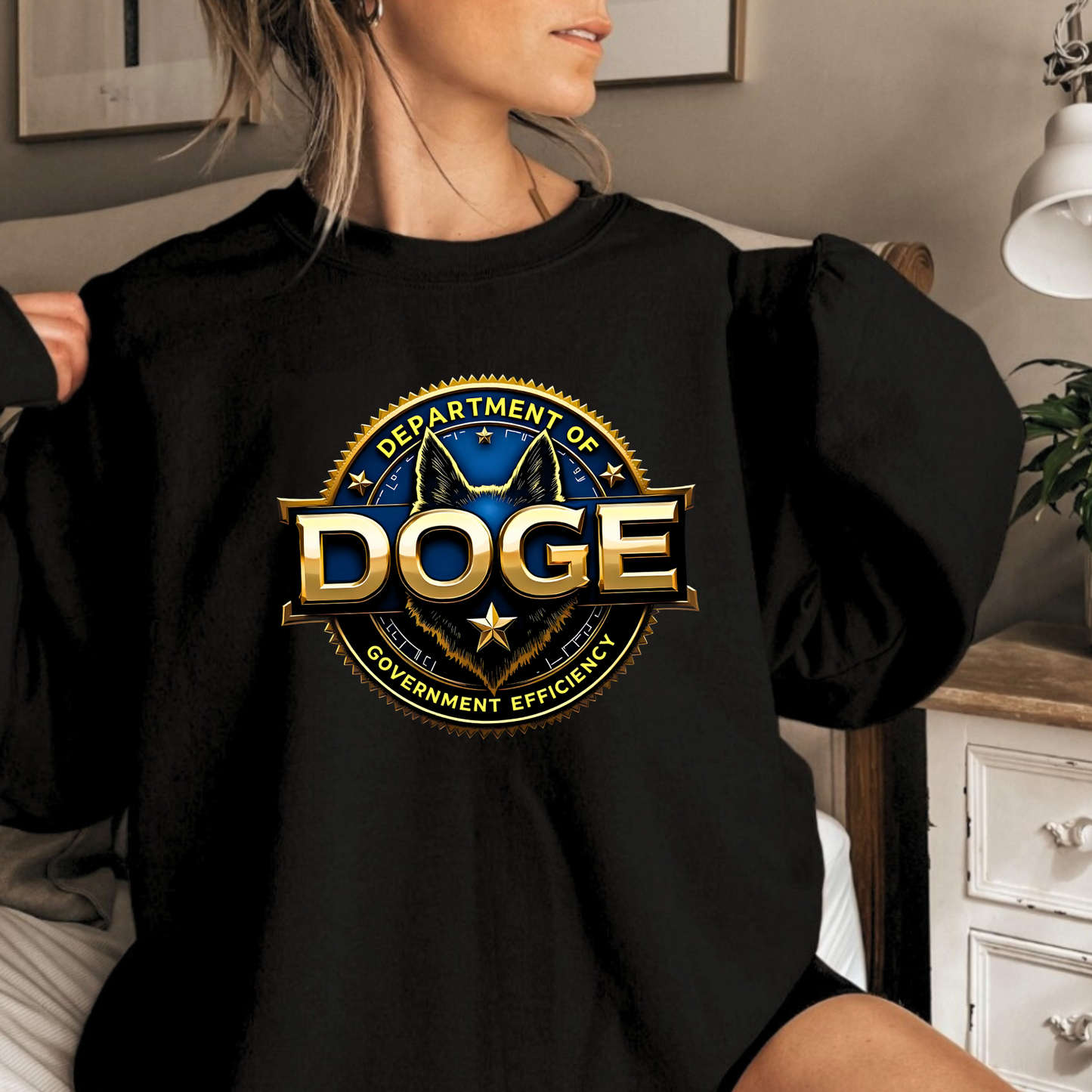 D.O.G.E. Sweatshirt – Department of Government Efficiency Unisex Pullover for Women