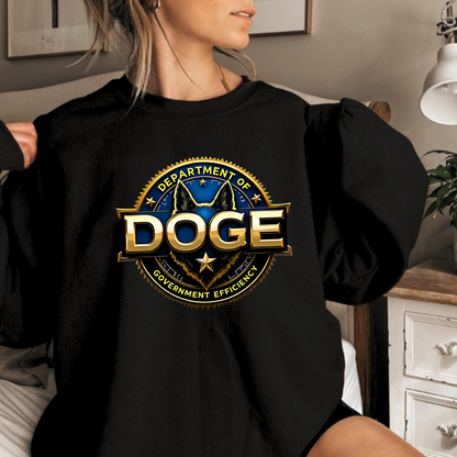 D.O.G.E. Sweatshirt – Department of Government Efficiency Unisex Pullover for Women