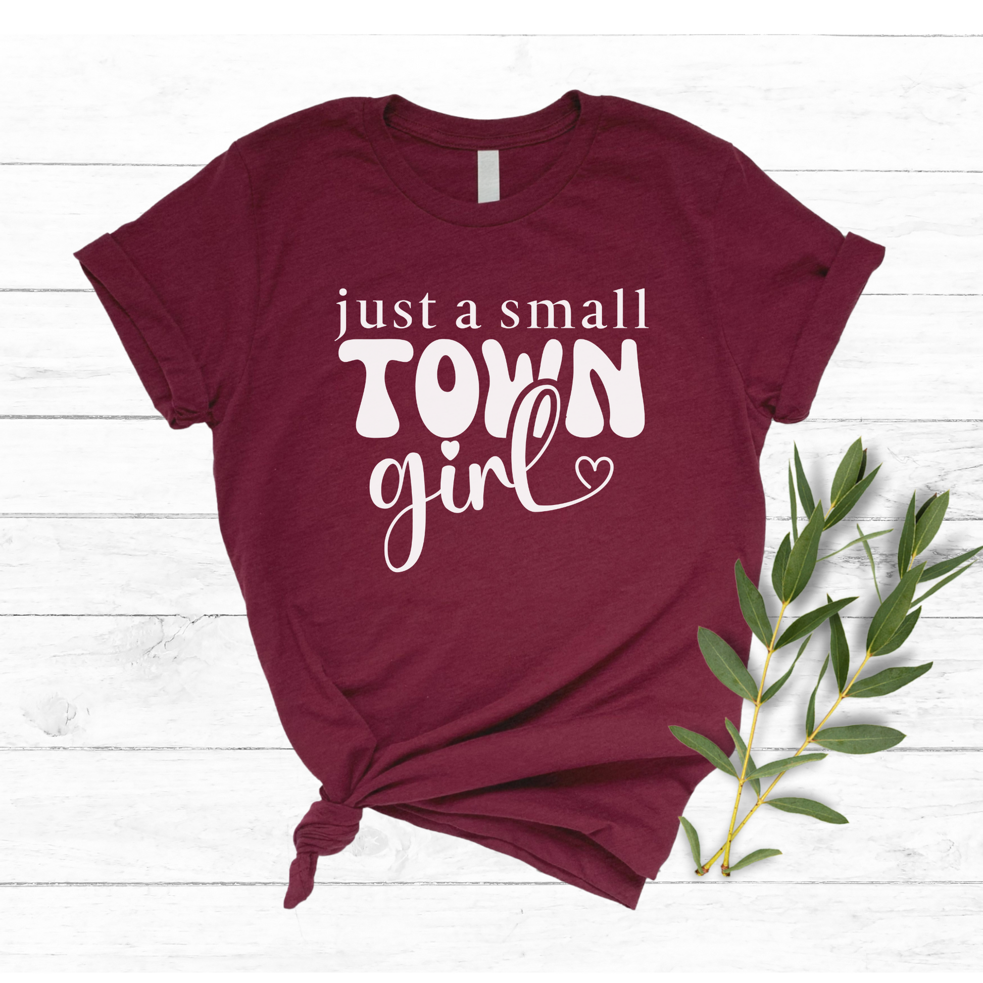 Trendy Western graphic tee for small-town and country-loving women.