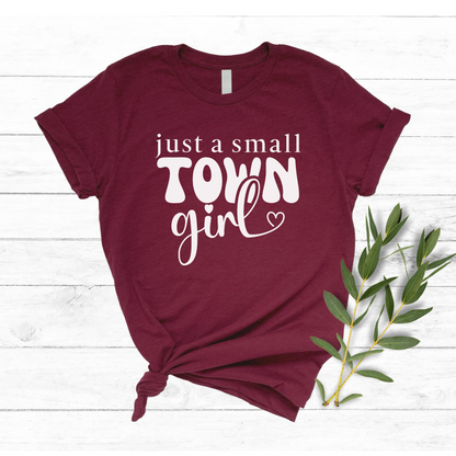 Trendy Western graphic tee for small-town and country-loving women.