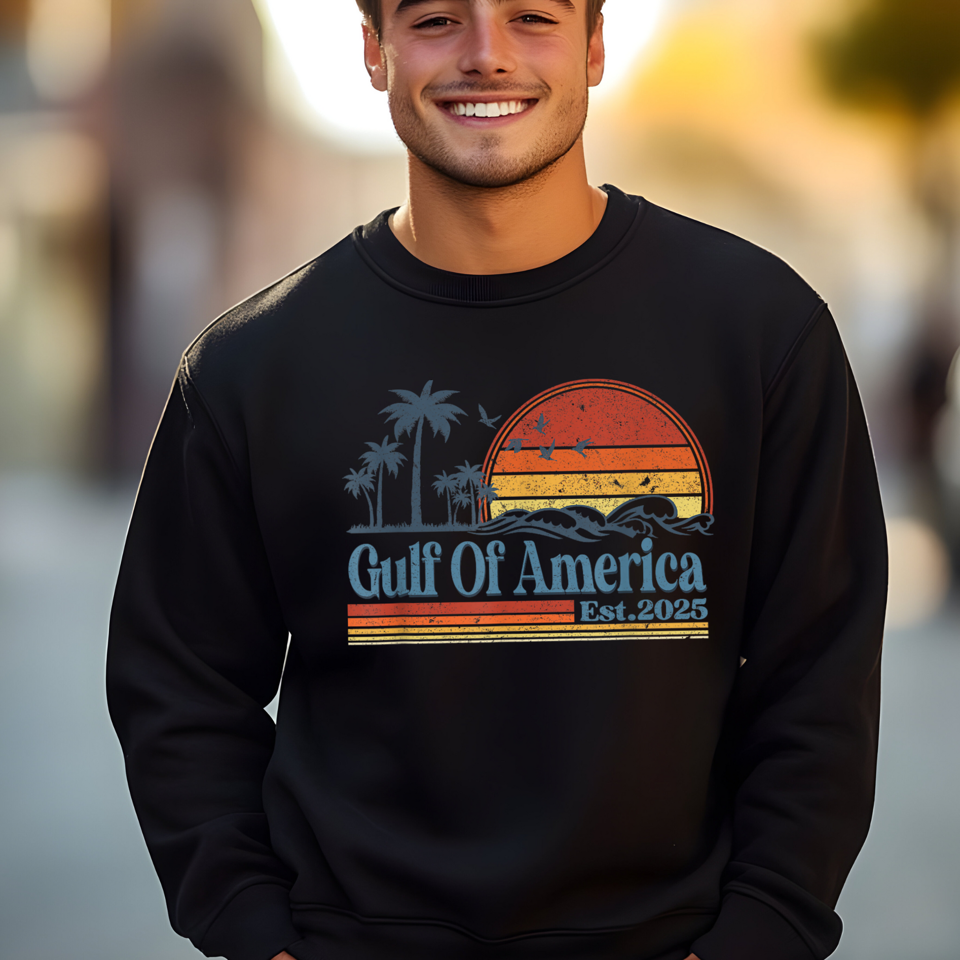 Patriotic Men's Coastal Vibes Sweatshirt 