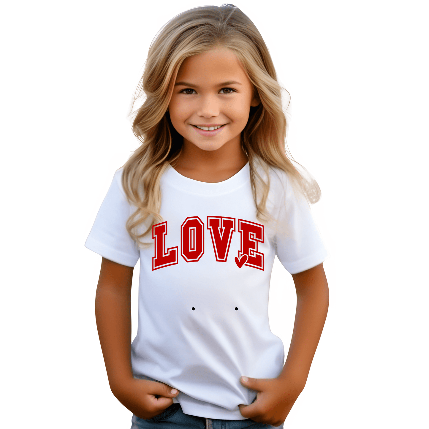 LOVE Youth Tshirt | Premium Quality - The Right Side PrintsLOVE Youth Tshirt | Premium QualityYouth TshirtWhiteS