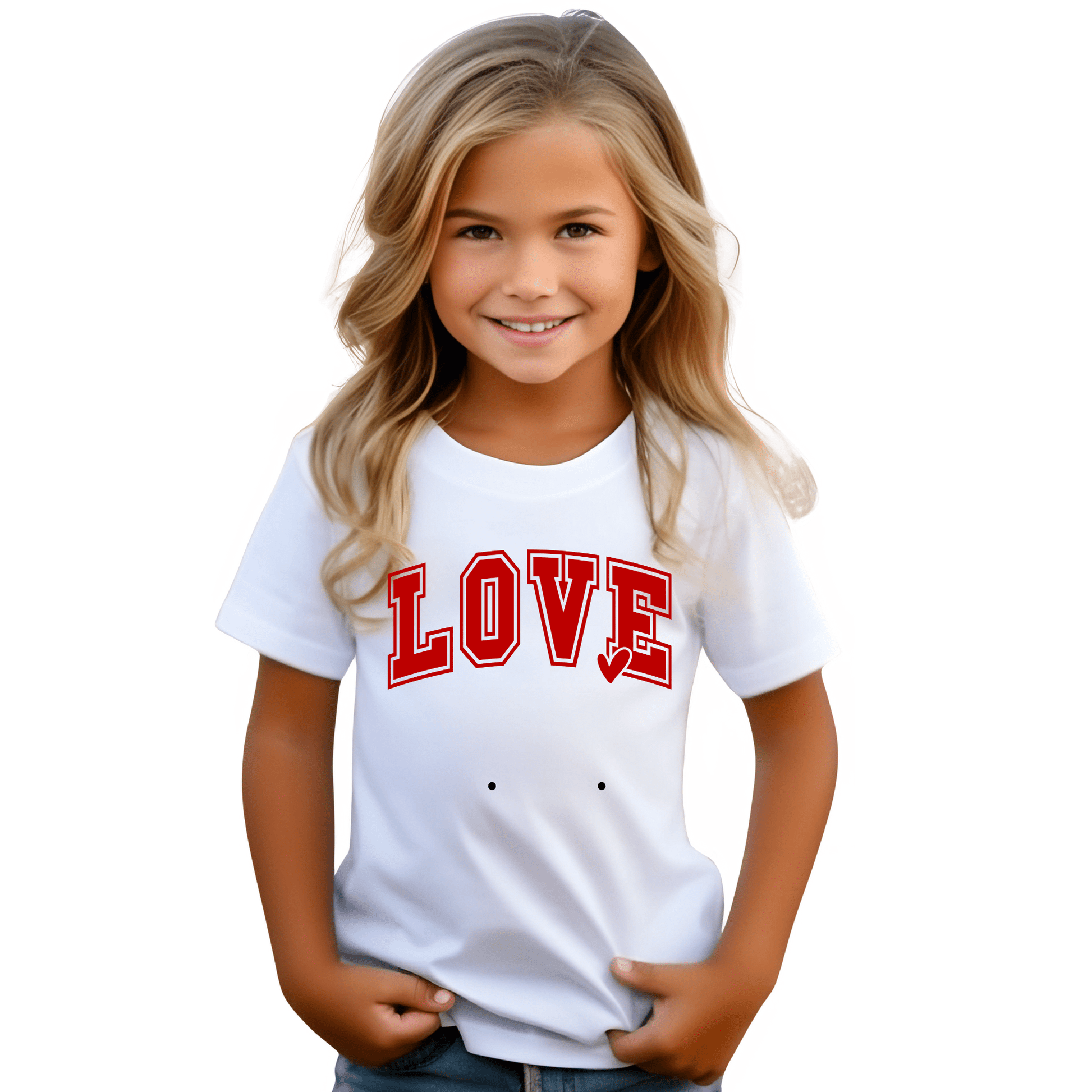 LOVE Youth Tshirt | Premium Quality - The Right Side PrintsLOVE Youth Tshirt | Premium QualityYouth TshirtWhiteS