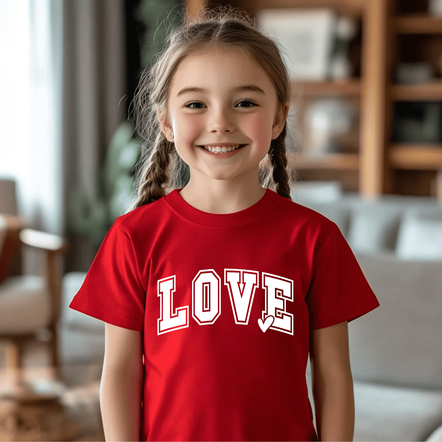LOVE Youth Tshirt | Premium Quality - The Right Side PrintsLOVE Youth Tshirt | Premium QualityYouth TshirtRedS