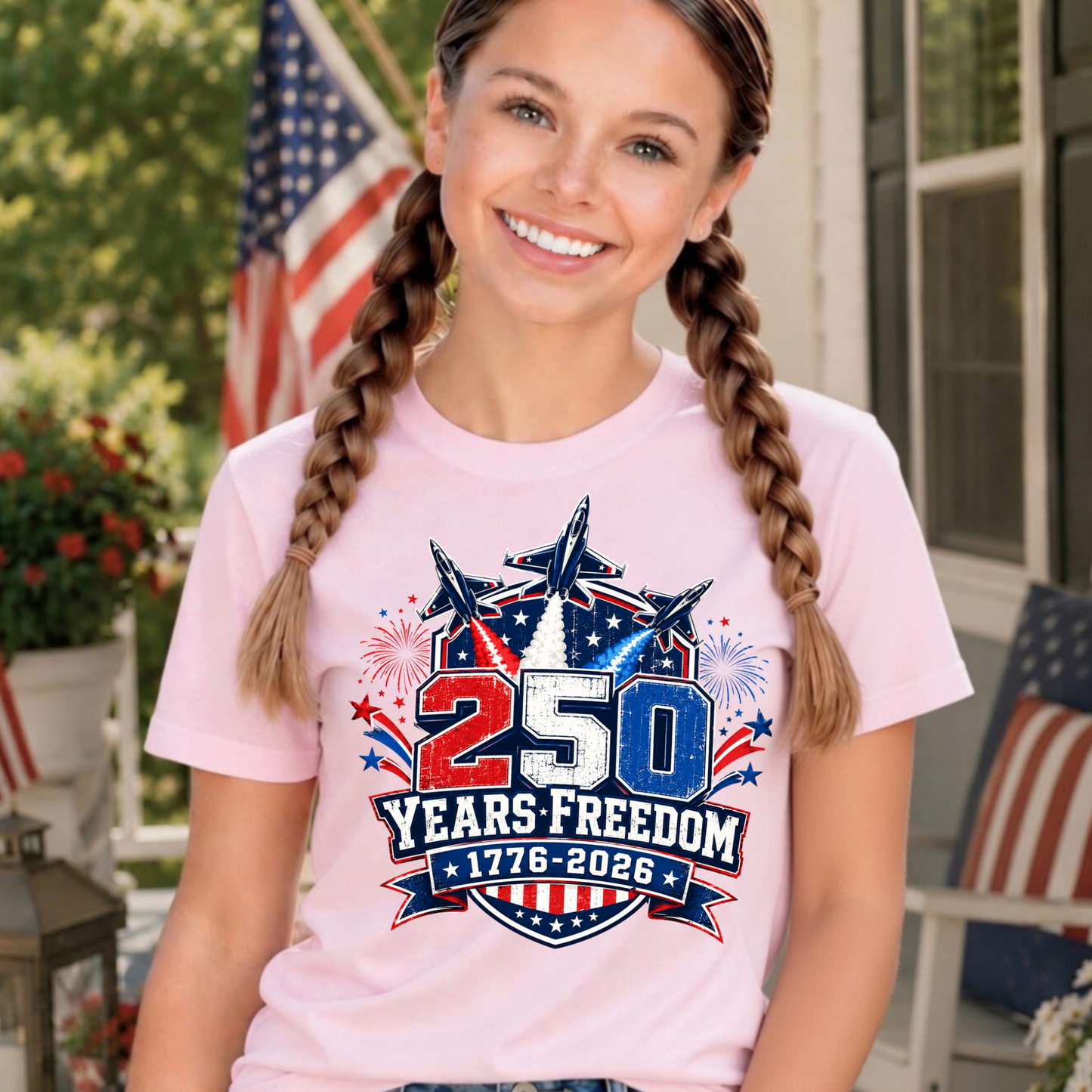 America 250 Youth Patriotic Shirt