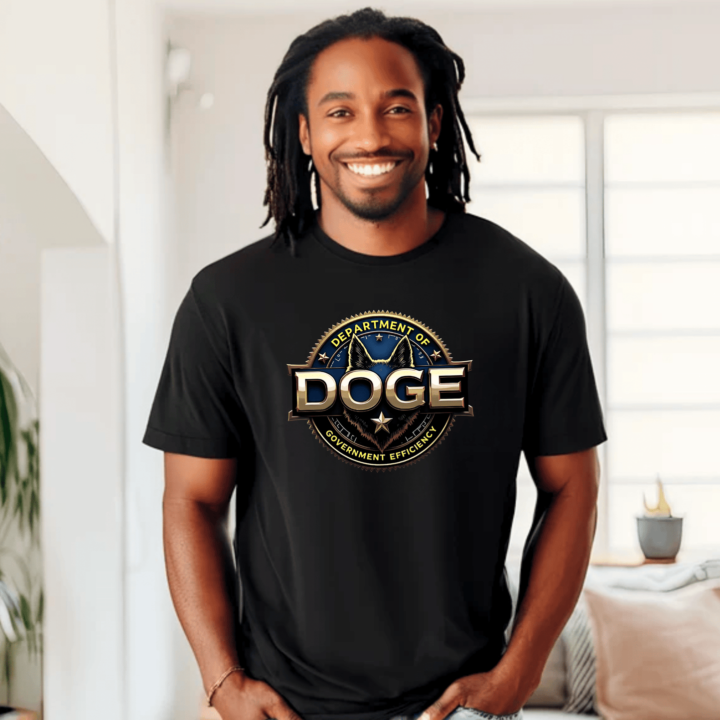 Unisex 'DOGE Dept of Government Efficiency' Graphic T-Shirt – Political Humor Tee - The Right Side PrintsUnisex 'DOGE Dept of Government Efficiency' Graphic T-Shirt – Political Humor TeeT-shirtBlackSmall