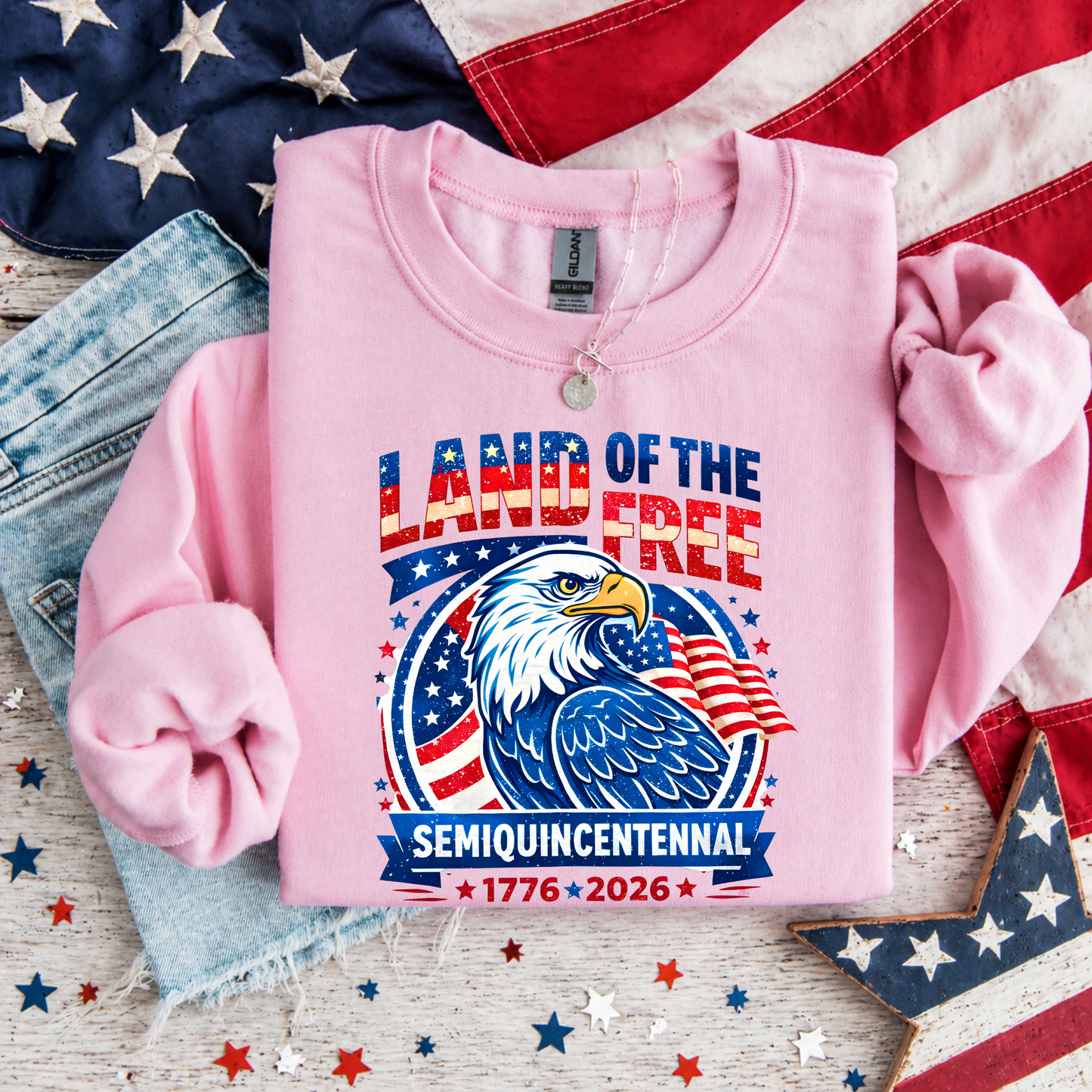 America 250 Shirt Patriotic 1776-2026 Eagle Tee