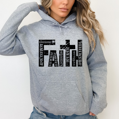 Faith Bible Verse Hoodie for Women – Christian Scripture Sweatshirt