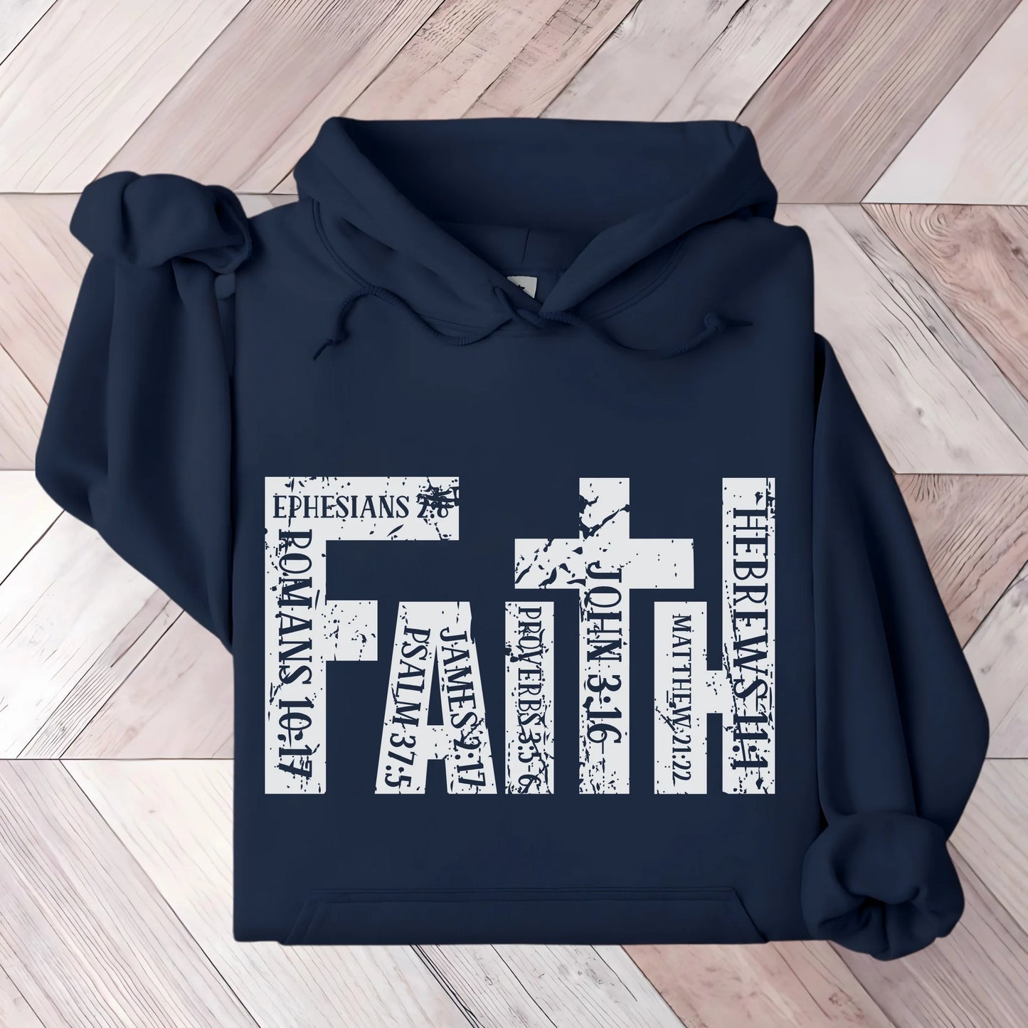 Faith Bible Verse Hoodie for Women – Christian Scripture Sweatshirt