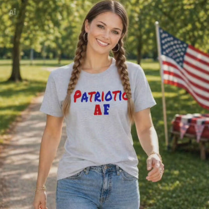 Patriotic AF Women's Patriotic Shirt & Sweatshirt