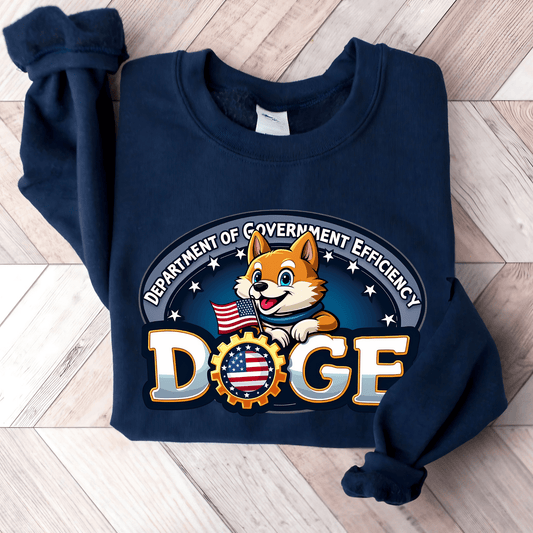 DOGE Sweatshirt - The Right Side PrintsDOGE SweatshirtT-shirtNavySmall