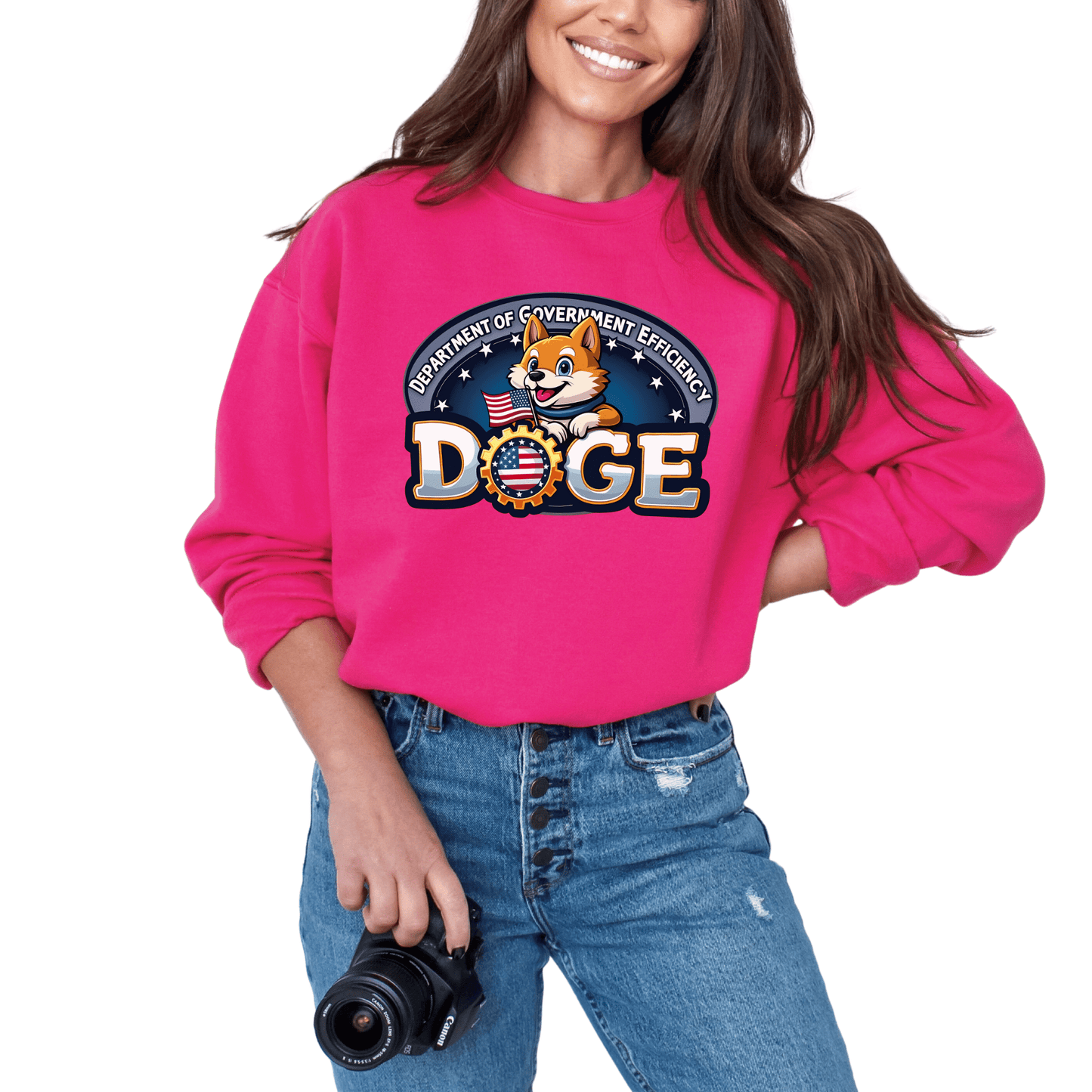 DOGE Sweatshirt - The Right Side PrintsDOGE SweatshirtT-shirtDark PinkSmall