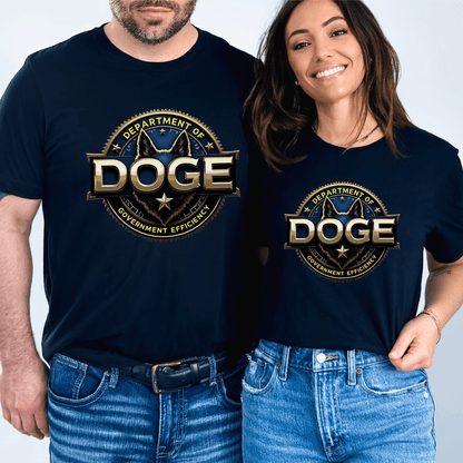 Unisex 'DOGE Dept of Government Efficiency' Graphic T-Shirt – Political Humor Tee - The Right Side PrintsUnisex 'DOGE Dept of Government Efficiency' Graphic T-Shirt – Political Humor TeeT-shirtWhiteSmall