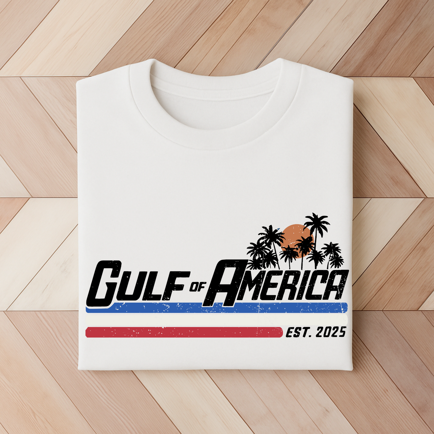 Summer 2025 patriotic shirt with tropical print

